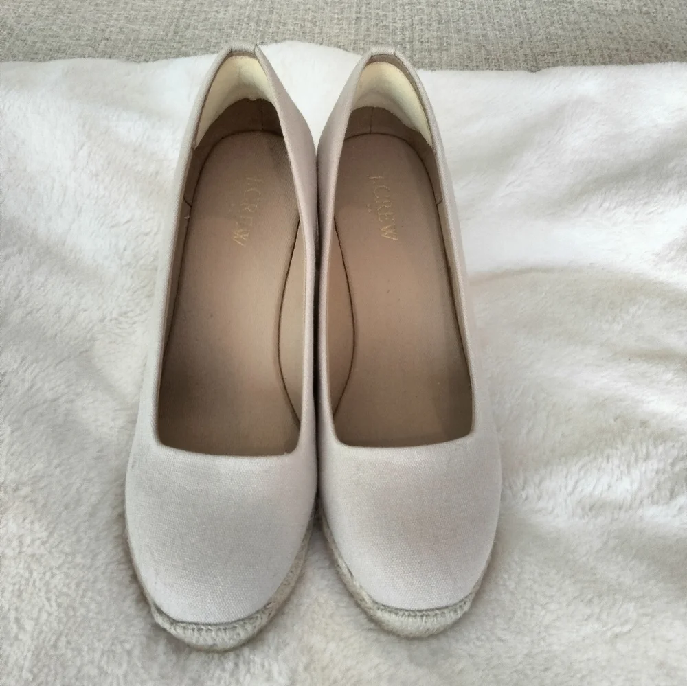 JCrew Canvas Espadrilles Wedges